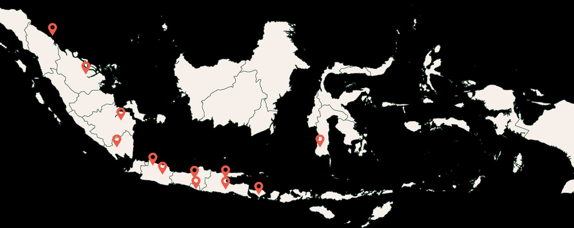 Peta kehadiran Healthy Go di Indonesia